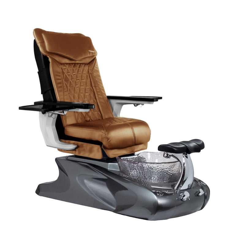 Mayakoba VIGGO II Shiatsulogic DX Pedicure Chair DX-Cappuccino / Metallic Grey Viggo II AYC-SPA-VIGGO-2-DX2307-849MTLGRY-18VCPO