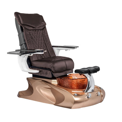 Mayakoba VIGGO II Shiatsulogic DX Pedicure Chair DX-Coffee / Metallic Gold Viggo II AYC-SPA-VIGGO-2-DX2307-849MTLGLD-18VCFE
