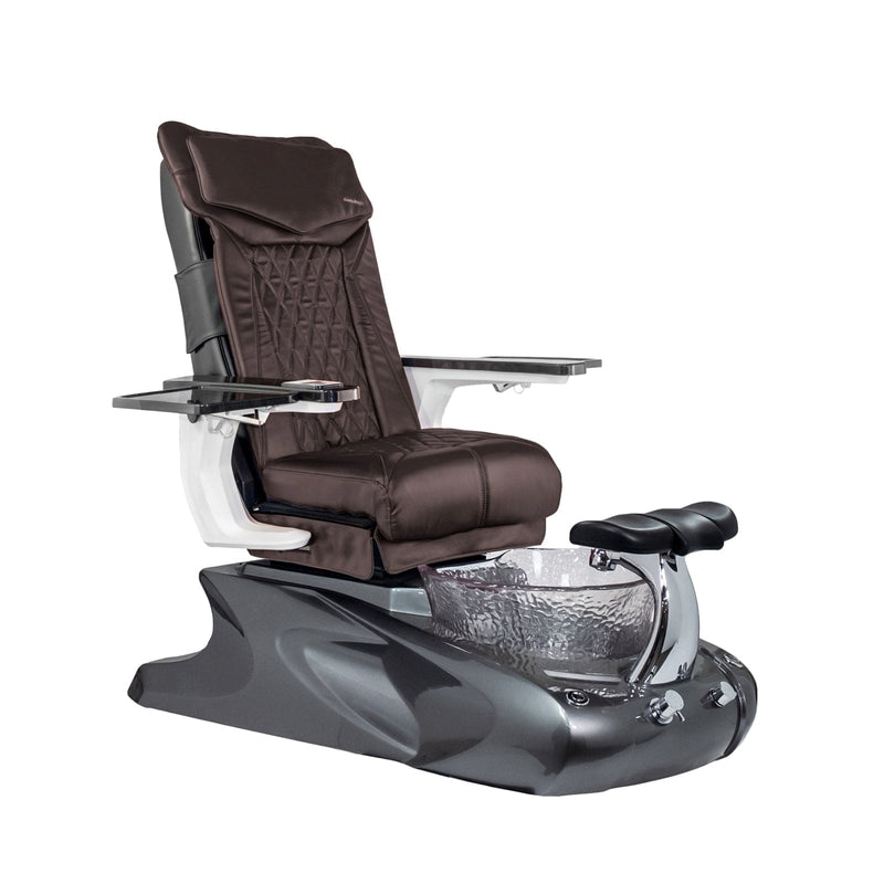 Mayakoba VIGGO II Shiatsulogic DX Pedicure Chair DX-Coffee / Metallic Grey Viggo II AYC-SPA-VIGGO-2-DX2307-849MTLGRY-18VCFE
