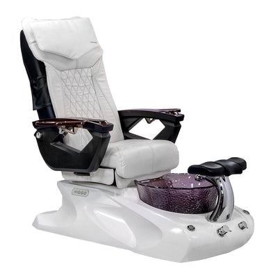 Mayakoba VIGGO II Shiatsulogic LX Pedicure Chair White LX / Metallic White Viggo II AYC-SPA-VIGGO-2-LX1807-849WHT-18VWH