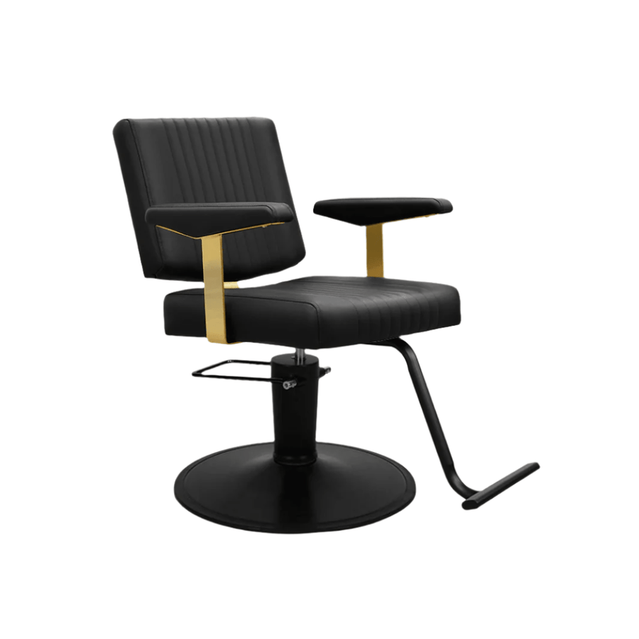 Keller International Athena Salon Chair Black / Black / T-Shaped Black DSP-KEL-APCHR-K1158-T-BLACK