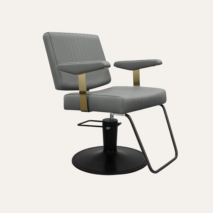 Keller International Athena Salon Chair Grey / Black / U-Shaped Black DSP-KEL-APCHR-K1158-T-GREY