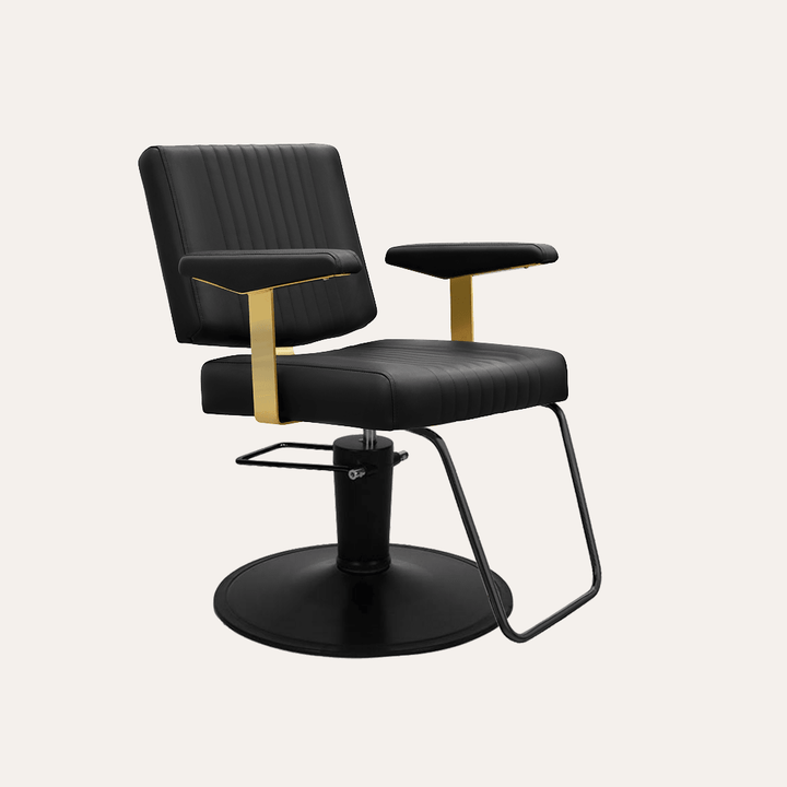 Keller International Athena Salon Chair Black / Black / U-Shaped Black DSP-KEL-APCHR-K1158-T-BLACK