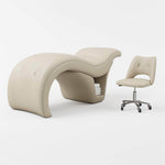 BeNoravo BeNoravo S-Shape Beauty Bed with Stool Light Brown FF-BNR-FCCHR-NKP286131-BRN