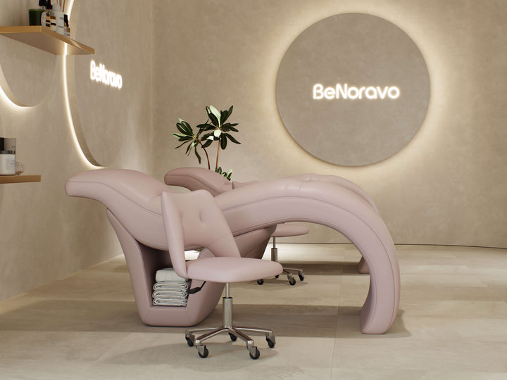 BeNoravo BeNoravo S-Shape Beauty Bed with Stool