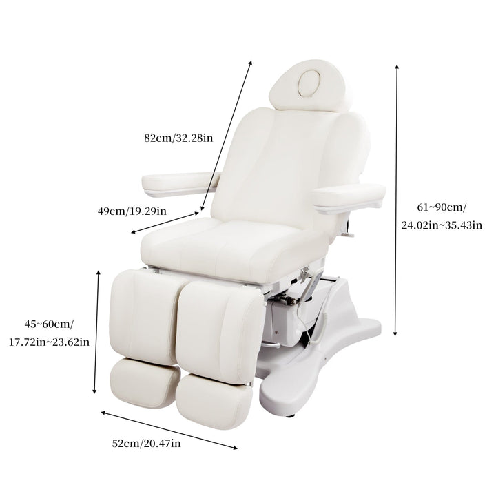 Beauty-Ace EUPHRO Facial Chair With Separated Legrests G901C (4-Motor) Black FF-DPI-FCCHR-G901C-BLK