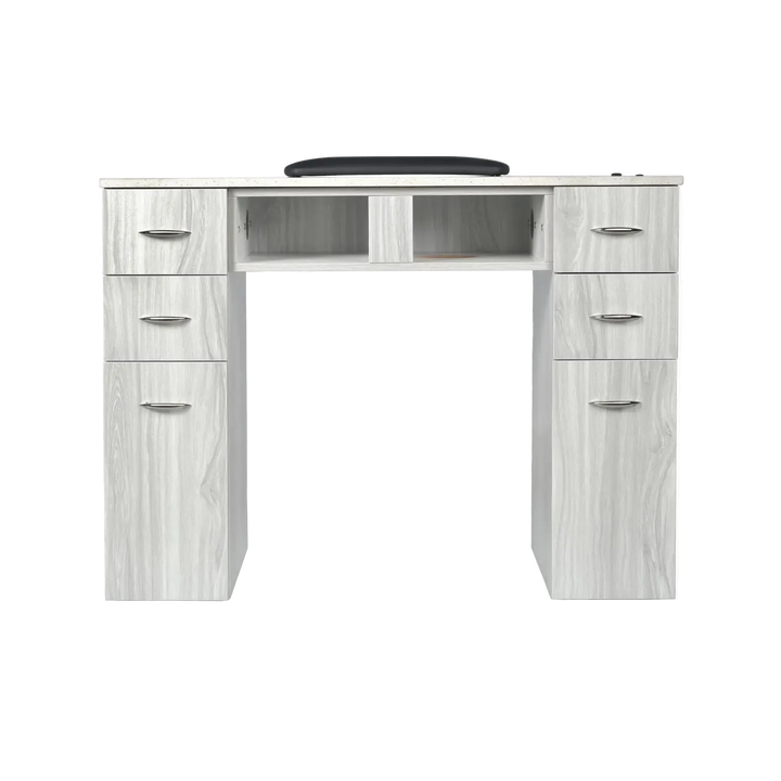 J&A USA GrayGold Nail Single Table DSP-J&A-NTBL-GG-SINGLE