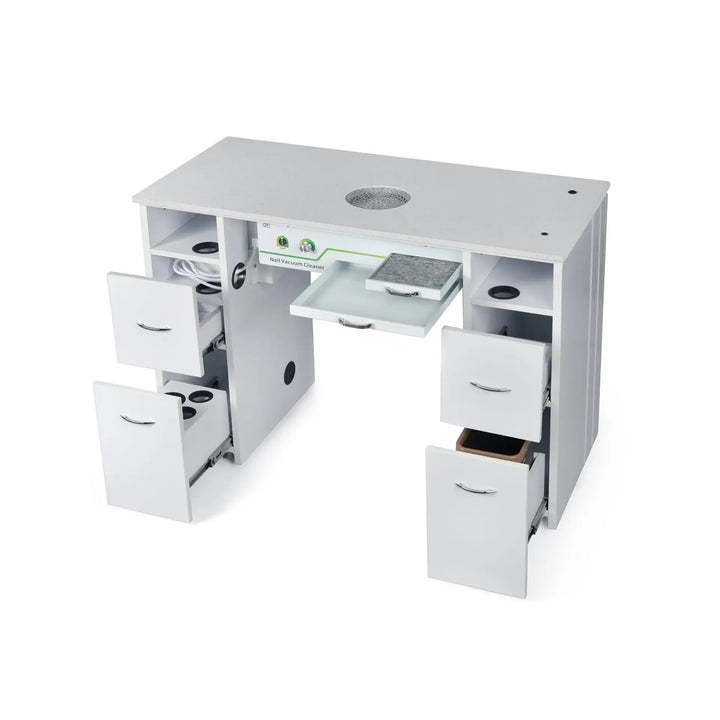 J&A USA ProVac Nail Salon Table DSP-J&A-NTBL-PV-SINGLE