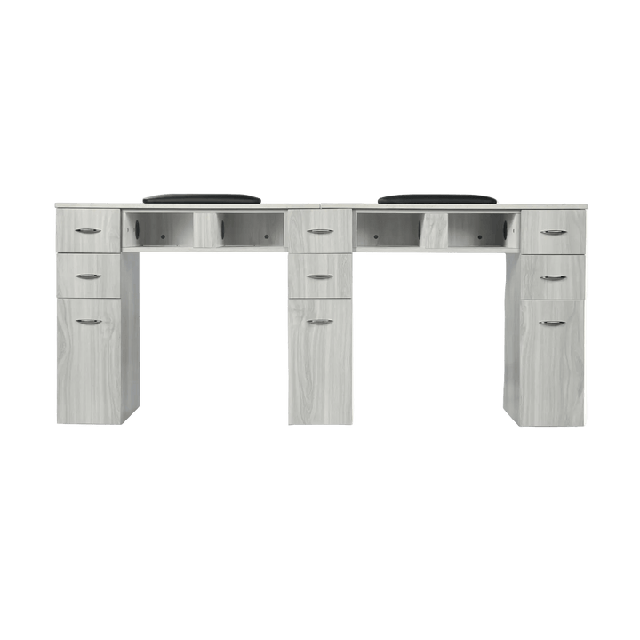 J&A USA GrayGold Nail Double Table DSP-J&A-NTBL-GG-DOUBLE