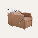 Keller International Amaré Shampoo Bowl & Chair Cappuccino / White / White DSP-KEL-BWSH-K4002-CAPPUCCINO