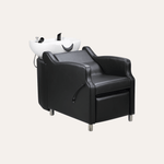 Keller International Amaré Shampoo Bowl & Chair Black / White / Black DSP-KEL-BWSH-K4002-BLACK