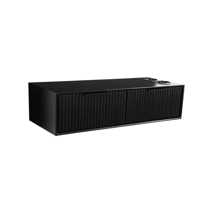 Keller International Nouveau Tambour Wall Mounted Station Black / No Mirror DSP-KEL-SYSTL-K7720-BLACK