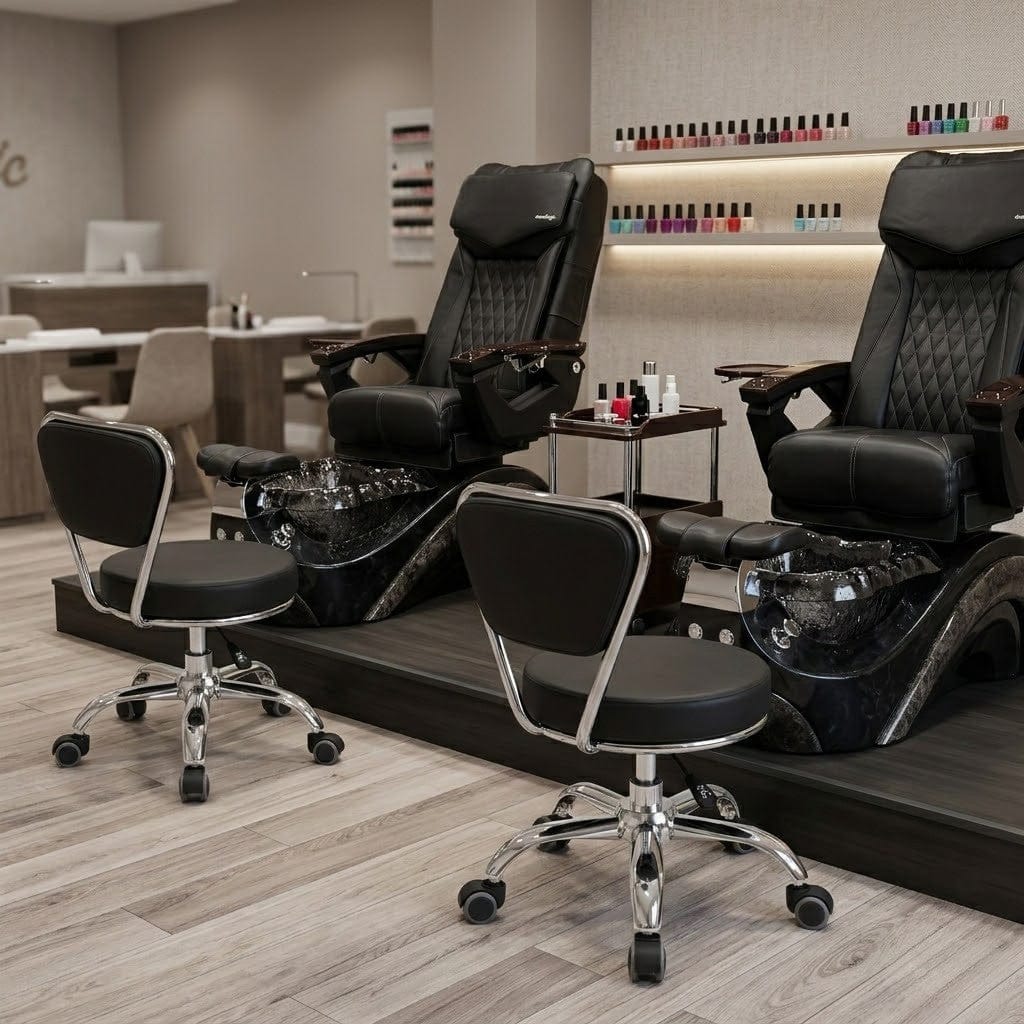 Mayakoba DAYTON Salon Pedicure Technician Stool
