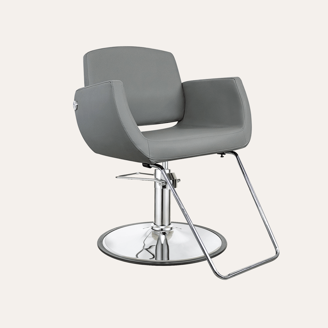 Keller International Denver Salon Chair Grey / G2 / Chrome DSP-KEL-APCHR-K1107-T-GREY-0