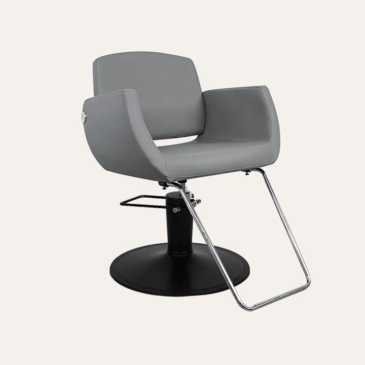Keller International Denver Salon Chair Grey / Black / Chrome DSP-KEL-APCHR-K1107-T-GREY