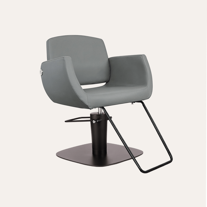 Keller International Denver Salon Chair Grey / Square Black +$19 / Black +$19 DSP-KEL-APCHR-K1107-T-GREY