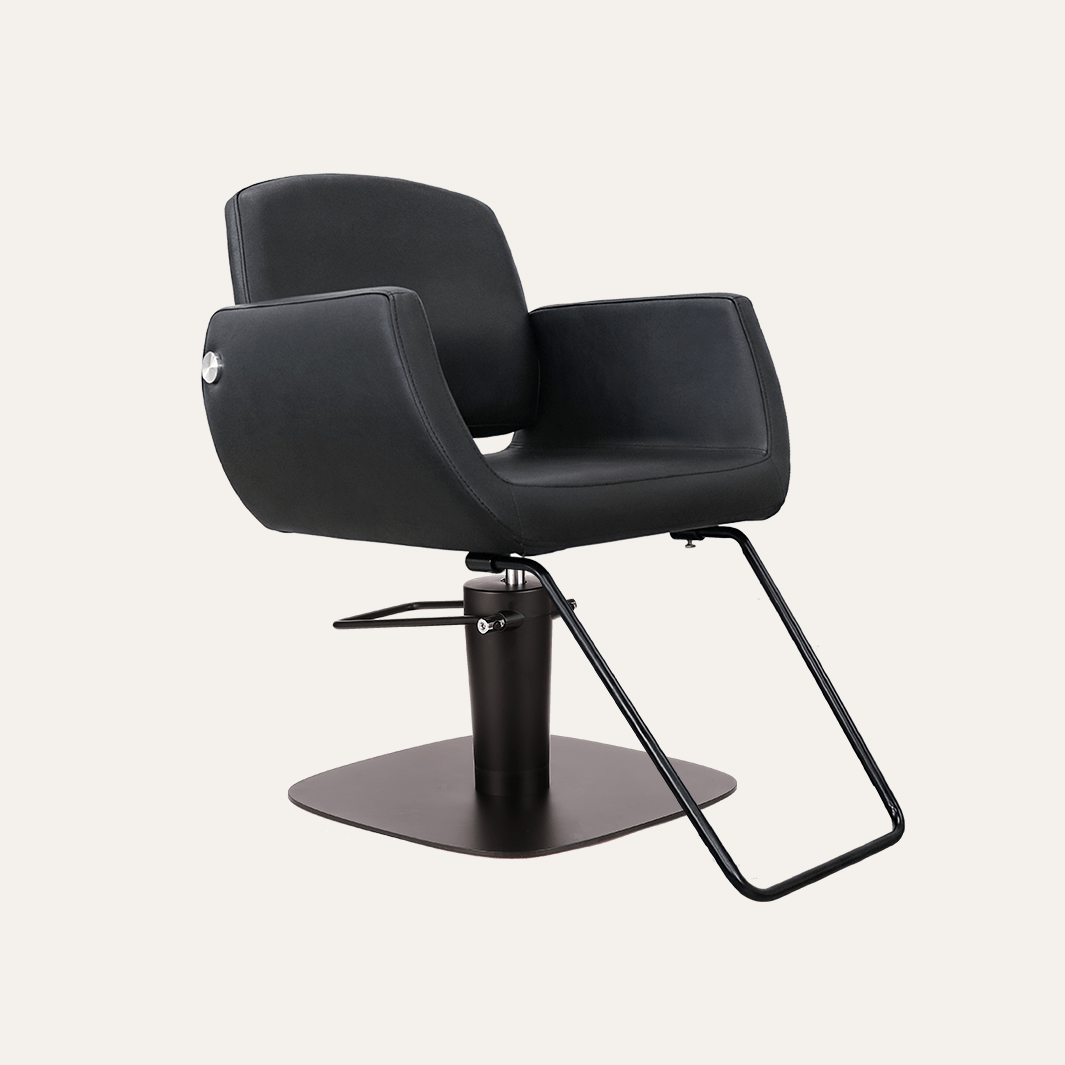Keller International Denver Salon Chair Black / Square Black +$19 / Black +$19 DSP-KEL-APCHR-K1107-T-BLACK