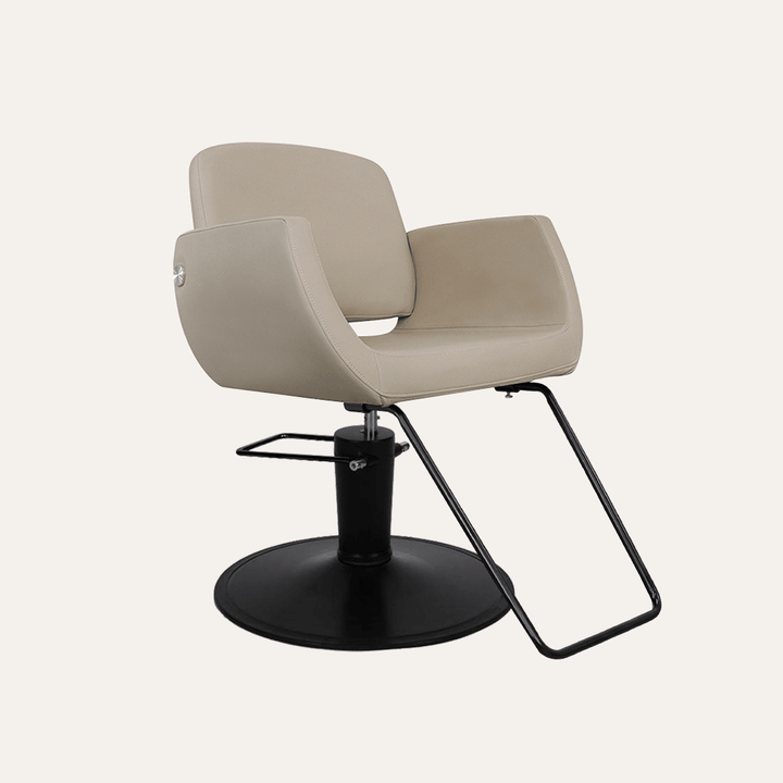 Keller International Denver Salon Chair Warm Cashmere / Black / Black +$19 DSP-KEL-APCHR-K1107-T-WarmCashmere