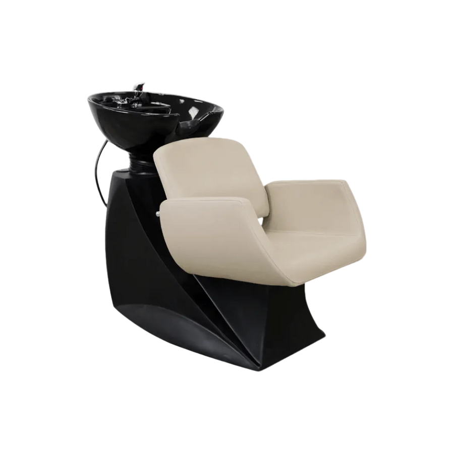 Keller International Denver Shampoo Bowl And Chair Cashmere / Chrome DSP-KEL-BWSH-K4123-CASHMERE