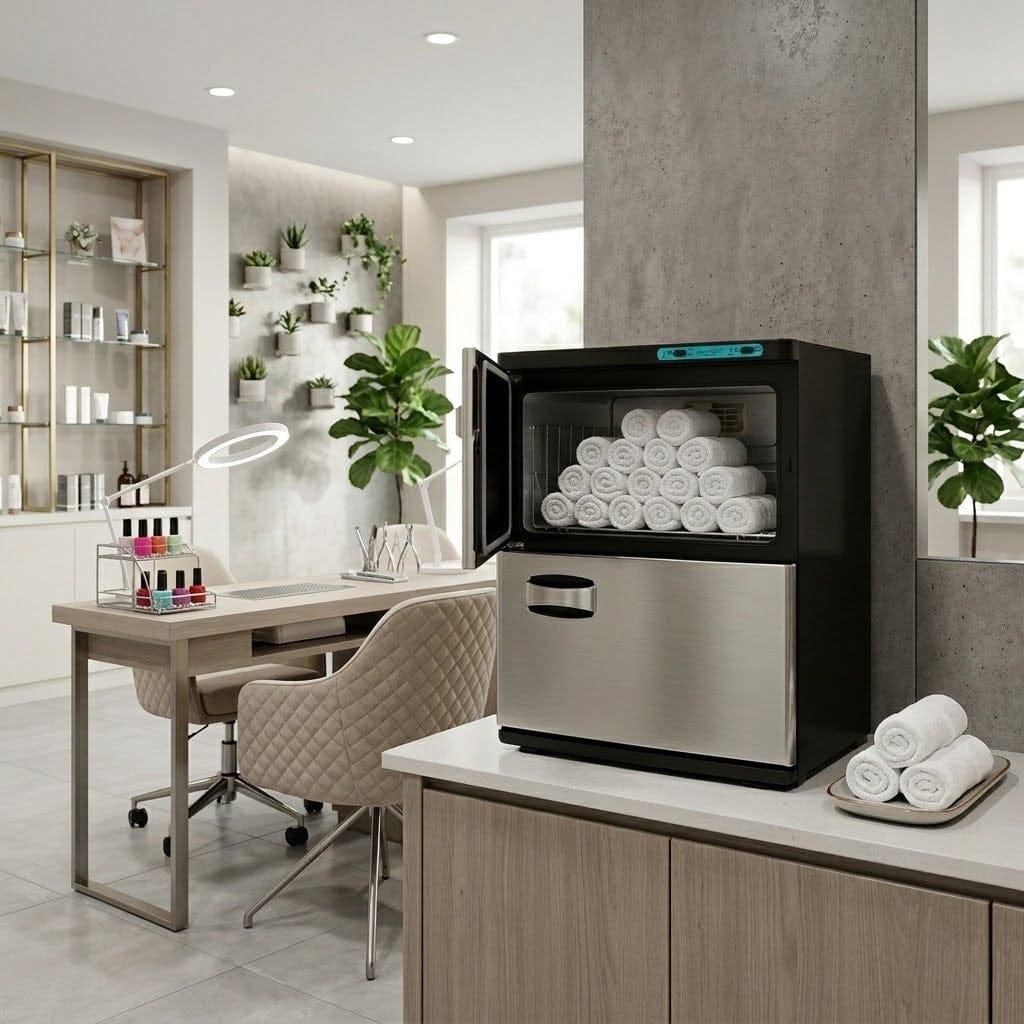 Dermalogic DERMALOGIC Stainless Towel Warmer With UV Light Sterilizer 40l KDA-TWAPP-45