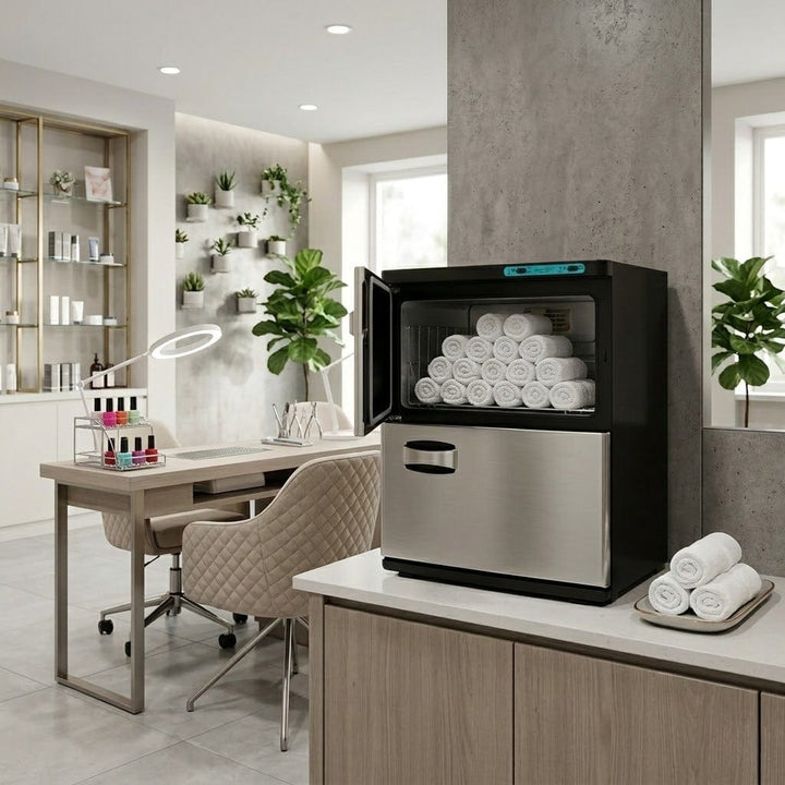 Dermalogic DERMALOGIC Stainless Towel Warmer With UV Light Sterilizer 40l KDA-TWAPP-45