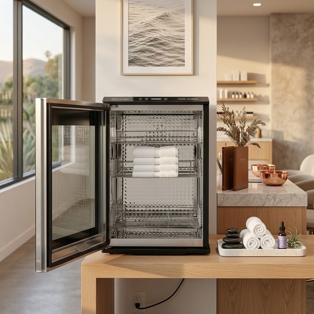 Dermalogic DERMALOGIC Towel Warmer W/ Glass Door 60l KGO-TWAPP-601