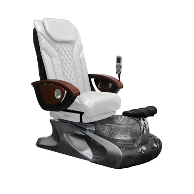 Mayakoba VIGGO II Shiatsulogic EX-R Pedicure Chair White EXR / Metallic Grey Viggo II AYC-SPA-VIGGO-2-EXR2007-849MTLGRY-20VWHT