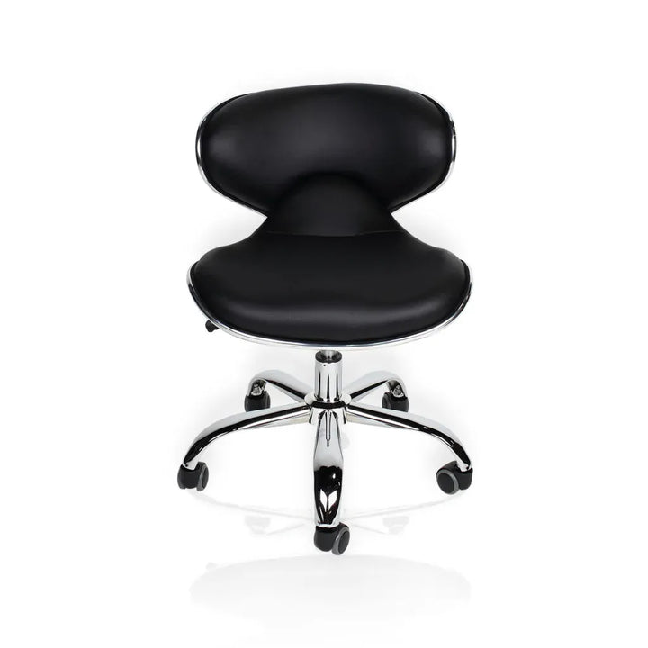 J&A USA J&A Euro Salon Technician Stool - Manicure Or Pedicure Pedicure Technician (13” to 16”) / Euro Black DSP-J&A-PDSTL-PR-STO-EUR-BLK