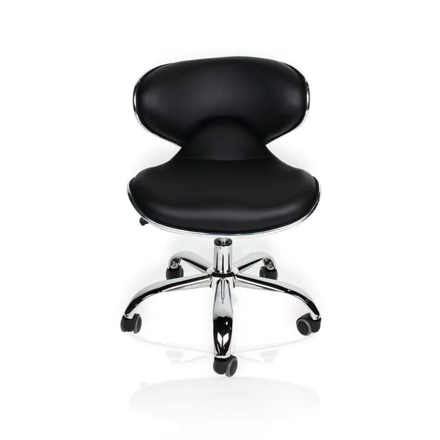 J&A USA J&A Euro Salon Technician Stool - Manicure Or Pedicure Pedicure Technician (13” to 16”) / Euro Black DSP-J&A-PDSTL-PR-STO-EUR-BLK