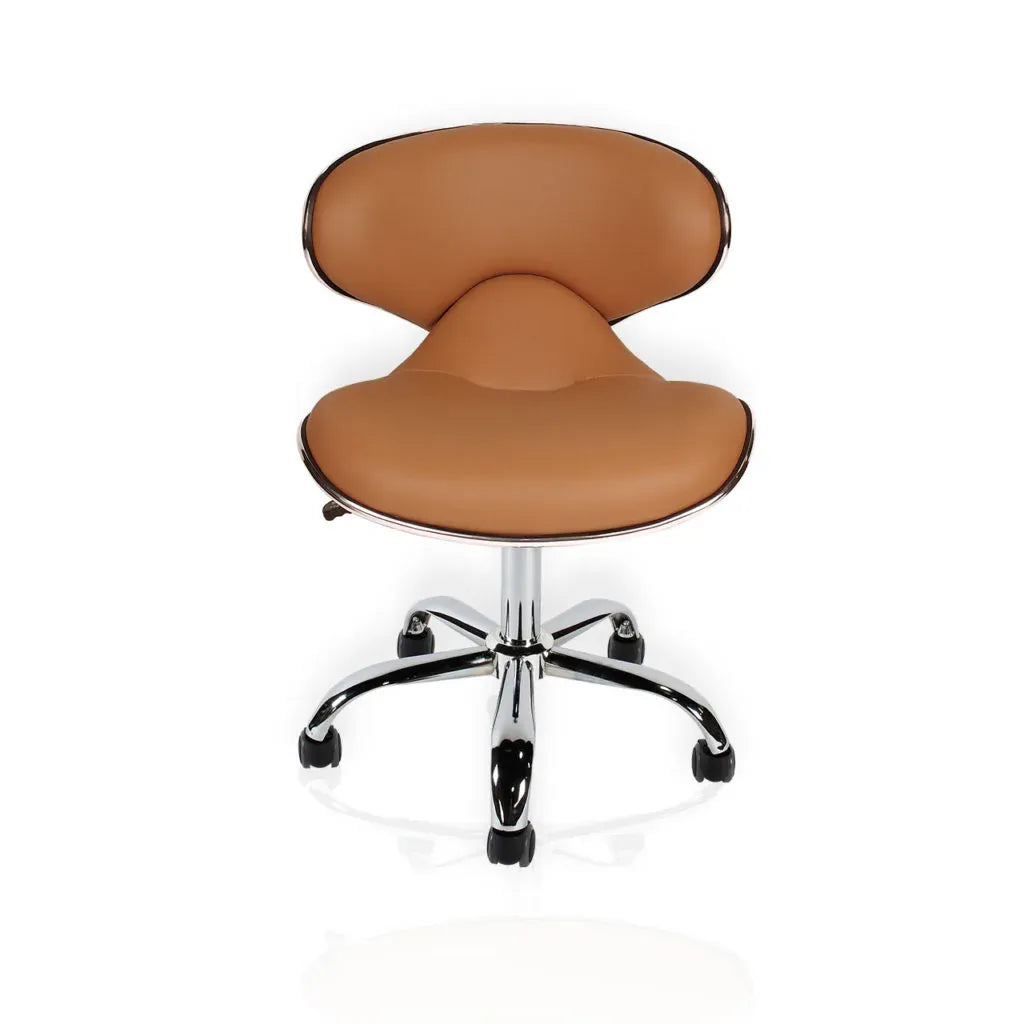 J&A USA J&A Euro Salon Technician Stool - Manicure Or Pedicure Pedicure Technician (13” to 16”) / Euro Cappuccino DSP-J&A-PDSTL-PR-STO-EUR-CPO