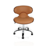 J&A USA J&A Euro Salon Technician Stool - Manicure Or Pedicure Pedicure Technician (13” to 16”) / Euro Cappuccino DSP-J&A-PDSTL-PR-STO-EUR-CPO