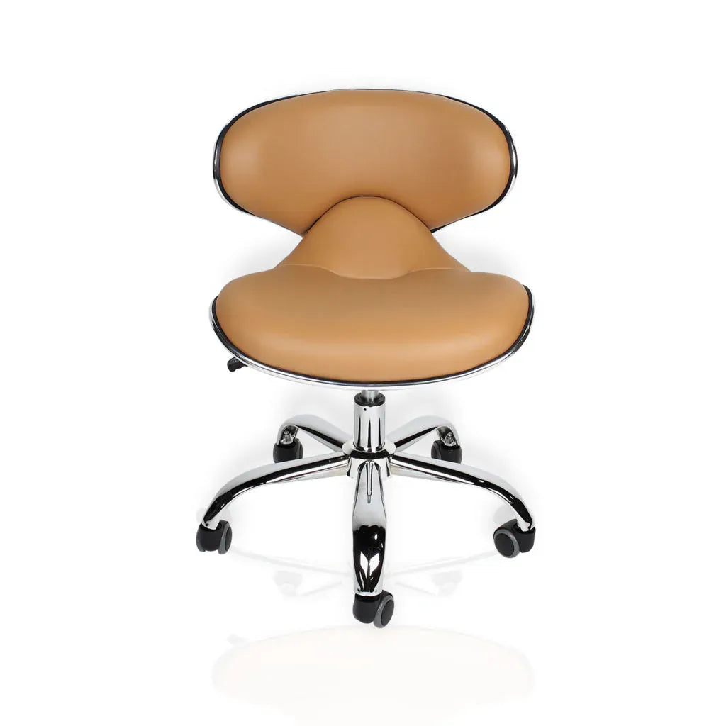 J&A USA J&A Euro Salon Technician Stool - Manicure Or Pedicure Pedicure Technician (13” to 16”) / Euro Mocha DSP-J&A-PDSTL-PR-STO-EUR-MCH