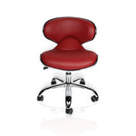 J&A USA J&A Euro Salon Technician Stool - Manicure Or Pedicure Pedicure Technician (13” to 16”) / Euro Red DSP-J&A-PDSTL-PR-STO-EUR-RED