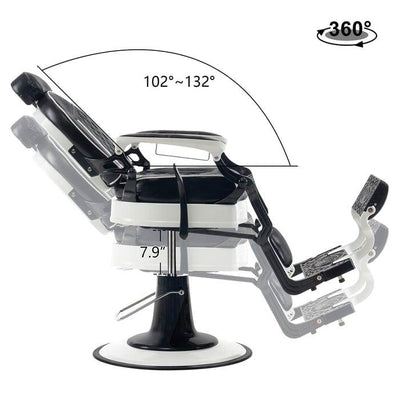 Brooks Salon Furnishing RetroRecline Pro Hydraulic Barber Chair