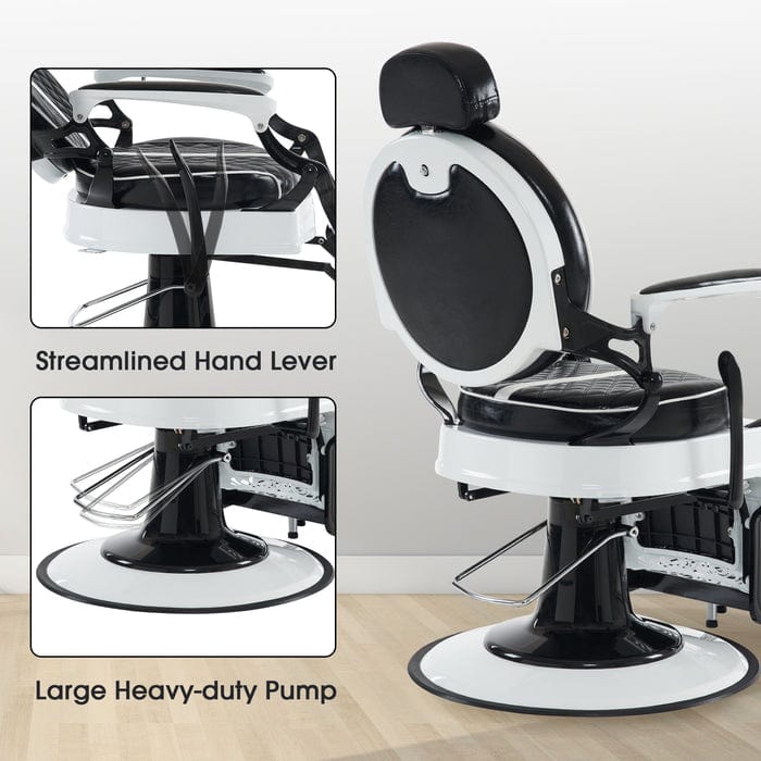 Brooks Salon Furnishing Vintage Luxe Pro Hydraulic Barber Chair
