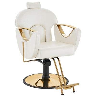 Brooks Salon Furnishing Gabriel Barber Chair Champagne FF-BBP-BBCHR-9578-CHA