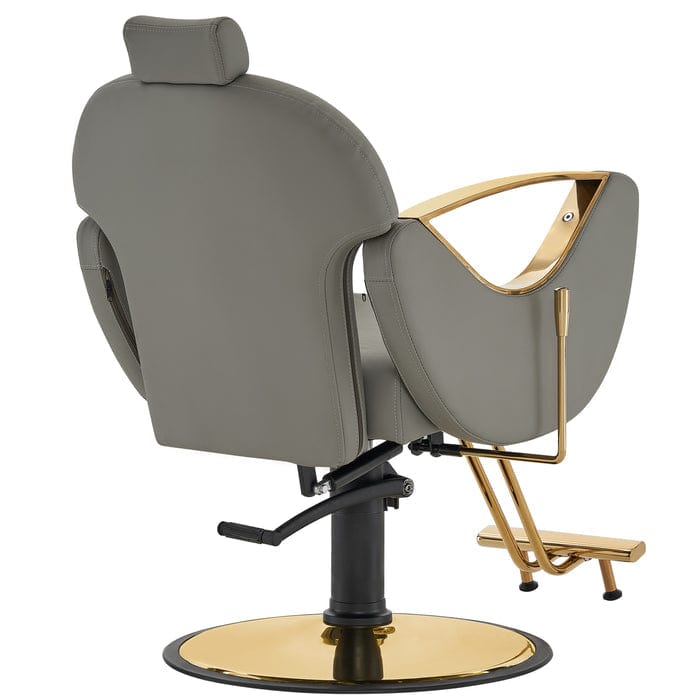 Brooks Salon Furnishing OpulentElegance Hydraulic Recline Barber Throne - Salon Majesty Edition