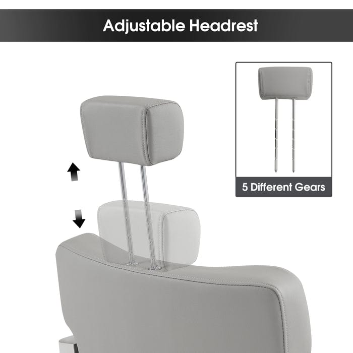 Brooks Salon Furnishing EleganceFlow Pro Modern Recline Hydraulic Barber Chair