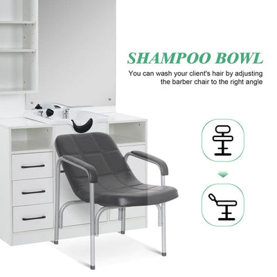Brooks Salon Furnishing MirrorFlow Wall-Mounted Salon Station with Shampoo Bowl