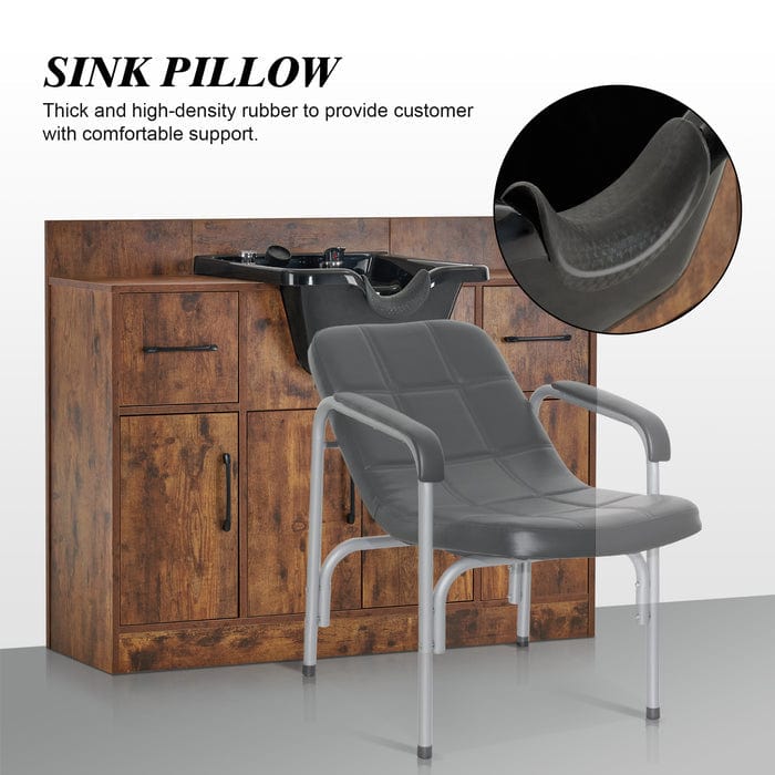 Brooks Salon Furnishing ArtisanFlow Shampoo Backwash Artist Station with Stylist Bowl & Spa Cabinet