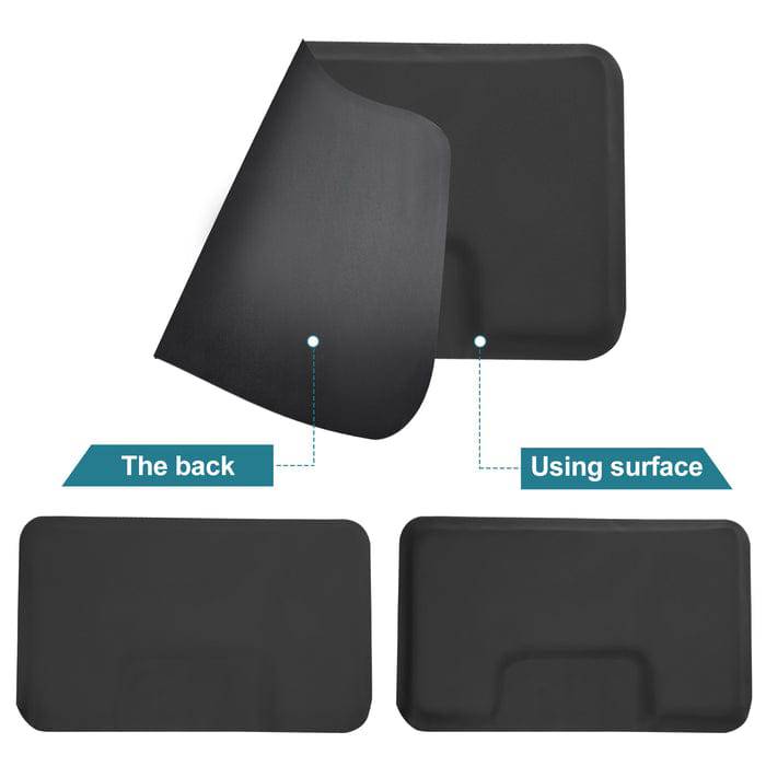 Brooks Salon Furnishing Square Salon Mat 3 x 5 Extra Thick FF-BBP-MAT-0040-BLK