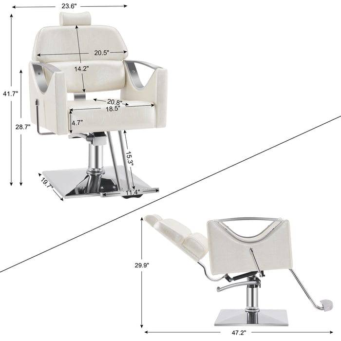 Brooks Salon Furnishing RegalFlow Heavy Duty Classic Recliner Salon Chair