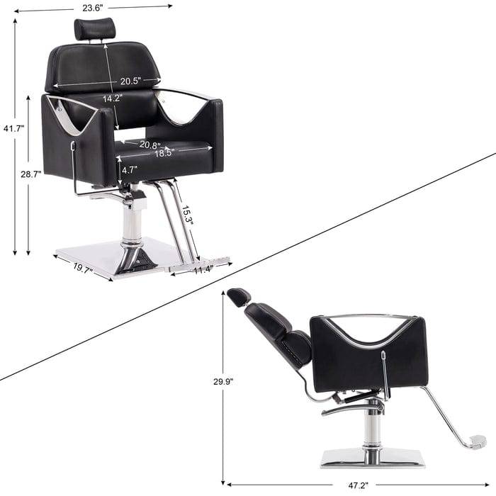 Brooks Salon Furnishing RegalFlow Heavy Duty Classic Recliner Salon Chair