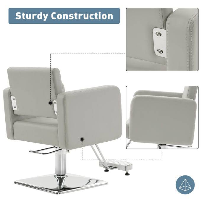 Brooks Salon Furnishing TimelessFlow Styling Salon Chair with Hydraulic Pump