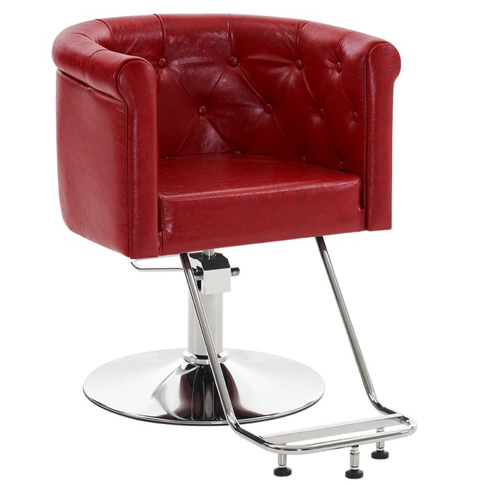 Brooks Salon Furnishing OpulentFlow Tub-Style Hydraulic Salon Chair Red FF-BBP-SYCHR-3807-RED