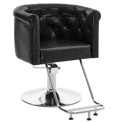 Brooks Salon Furnishing OpulentFlow Tub-Style Hydraulic Salon Chair Black FF-BBP-SYCHR-3807-BLK