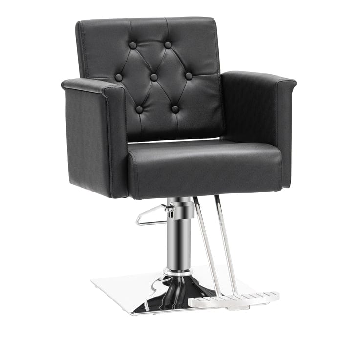 Brooks Salon Furnishing EleganceFlow: Classic Hydraulic Styling Salon Chair 8811-Black FF-BBP-SYCHR-8811-BLK
