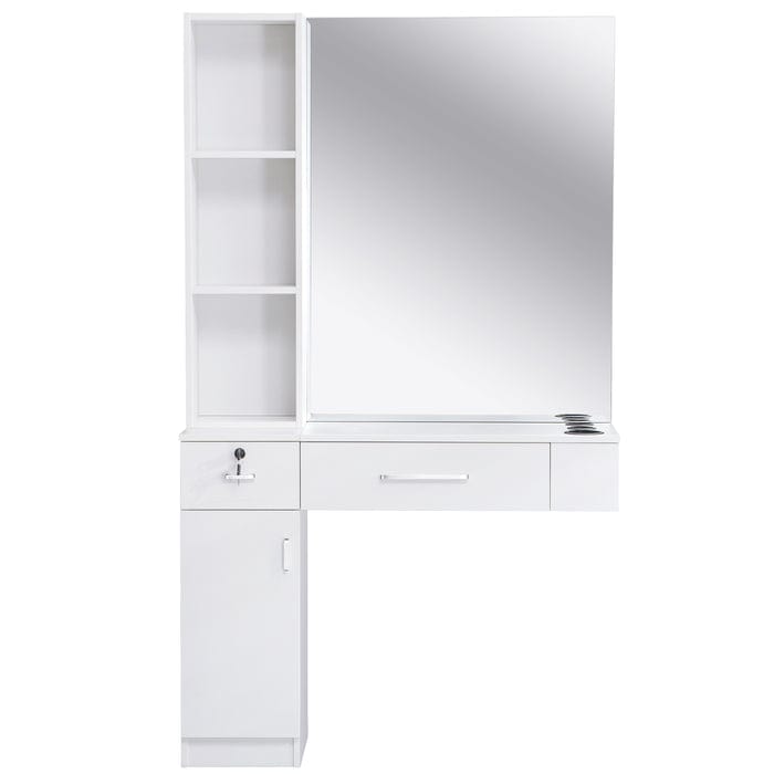 Brooks Salon Furnishing MirroStyle Wall-Mount Hair Station II