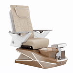Mayakoba GEOM II Shiatsulogic FX Pedicure Chair Light Khaki FX / Champagne with Champagne Resin Bowl AYC-SPA-GEOM-2-FX-1280-CMPCMP-53LKK