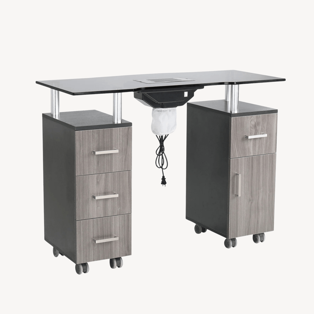 GLASGLOW Manicure Table With Fan